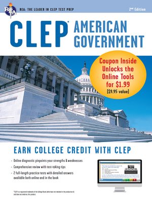 cover image of CLEP American Government w/ Online Practice Exams